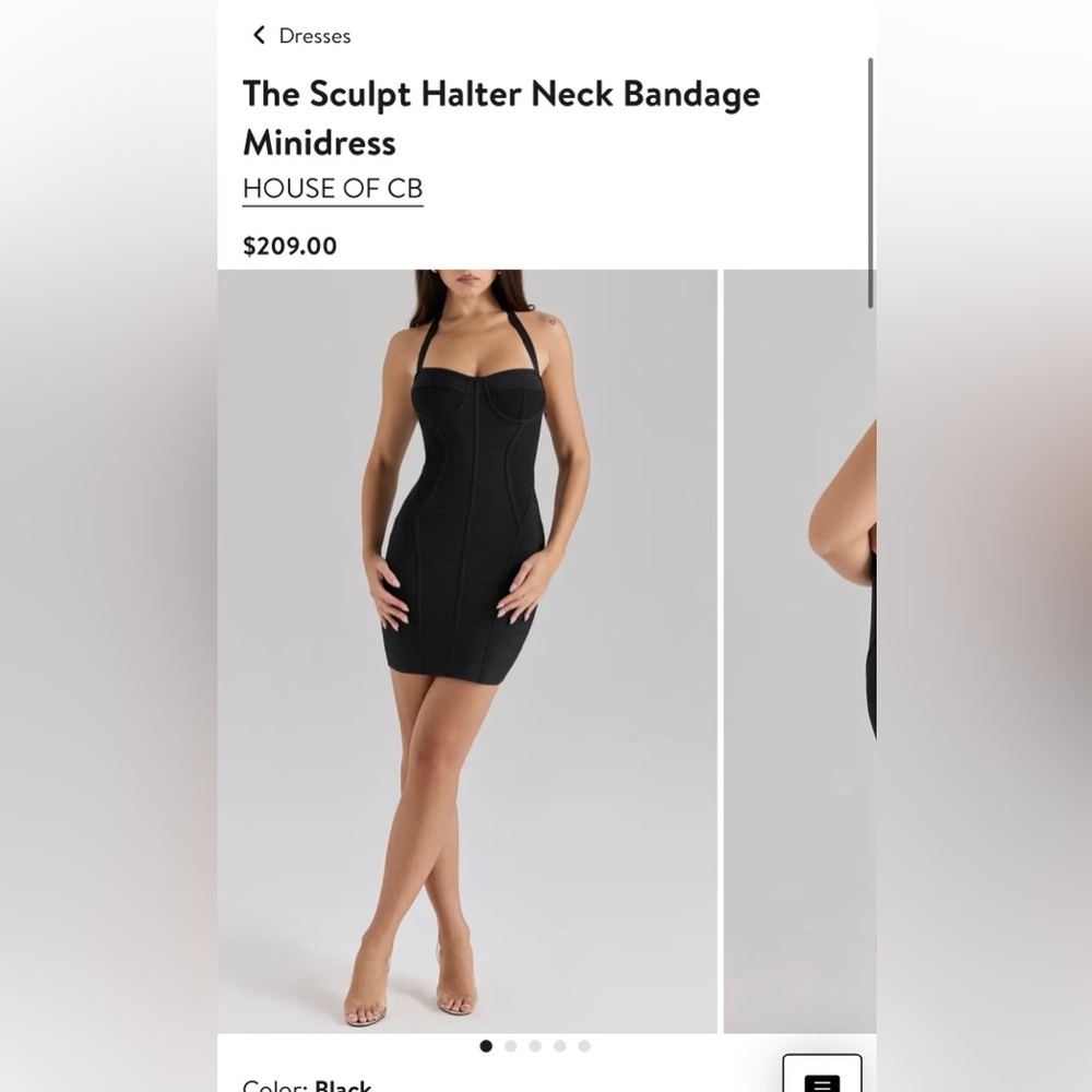 House of cb The Sculpt Halter Neck Bandage
Minidress